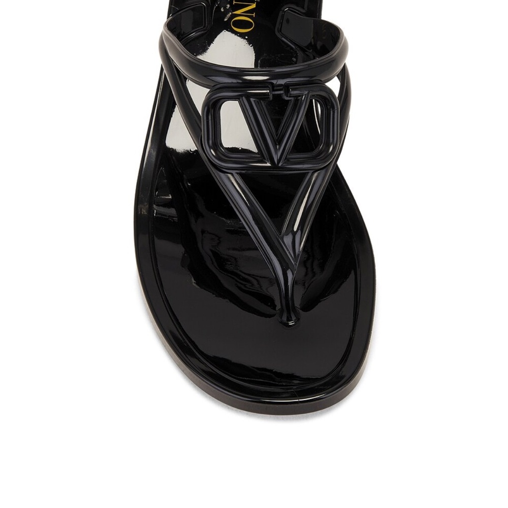 Valentino Women's Glossy Black Sandals